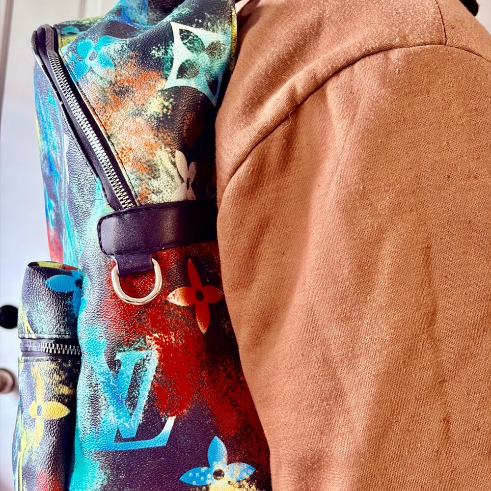 Colorful Patterned Backpack - Picture 7 of 10